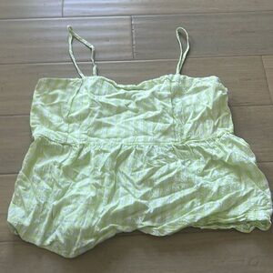 Green and White Gingham Size Large Wild Fable Top Target